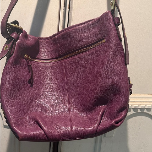 Coach Purple Leather Hobo Bag - Picture 2 of 7